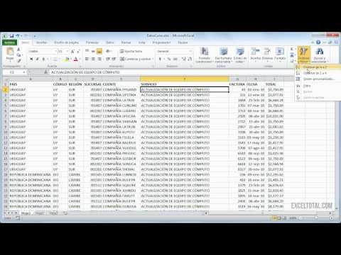 Cómo acomodar las columnas de Microsoft Excel alfabéticamente