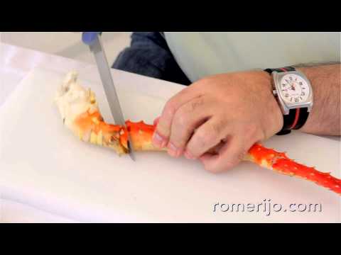 Cómo abrir patas de cangrejo real