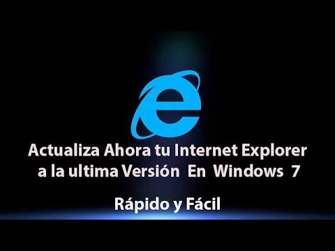 Cómo actualizar Internet Explorer