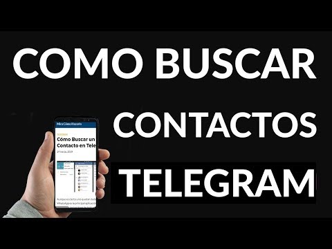 Cómo buscar contactos en Telegram desde Android